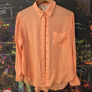 Free People beach cover-up blouse sz S